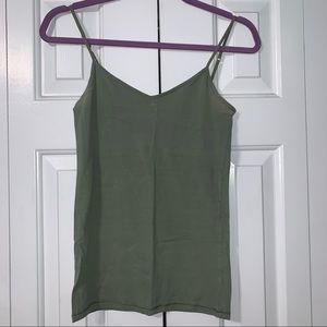 Aeropostale Small V-Neck Cami Green